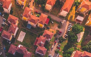Neighborhood with Many Homes
