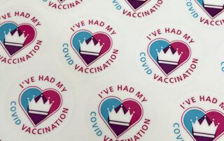 Covid Vaccine Stickers