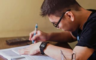 Student Filling Out Paperwork