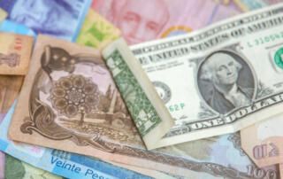 World Currencies in Pile