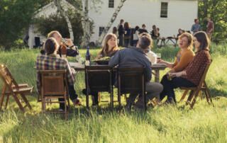 Family Gathering Outside
