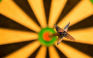 Bullseye on Dartboard