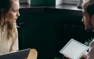 Couple Talking About Finances