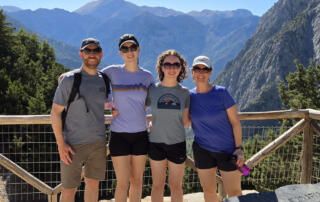 Bryan Pratt and family hiking