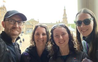 Bryan Pratt and his family traveling