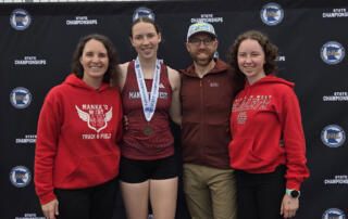 Bryan Pratt and his family at West Track Event