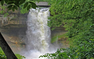 Minnehaha Falls MN in Summer